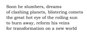 An excerpt from "Vulcanism" by Colleen Anderson.